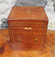 Georgian Inlaid Mahogany Decanter Box