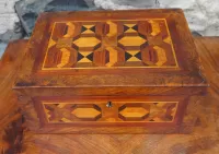 Victorian Inlaid Ladies Jewellery Box