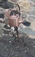 Unusual Victorian Wrought Iron Kettle Stand