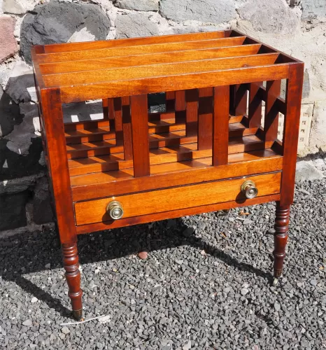 Regency Mahogany Canterbury / Magazine Holder