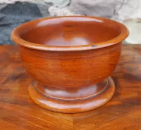 19th Century Turned Walnut "Treen" Bowl