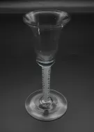18th Century Opaque Twist Cordial Glass