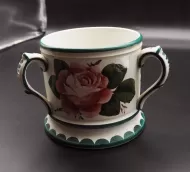 Fine Small Scottsh Wemyss 3 Handled Tyg