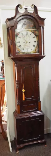 8 Day Scottish Mahogany Longcase Clock