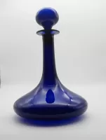 Georgian Bristol Blue Glass Decanter. C. 1820