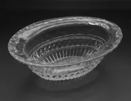 Fine Georgian Oval Cut Glass Bowl