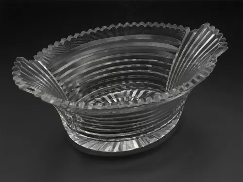 Stunning Georgian Oval Cut Glass Bowl