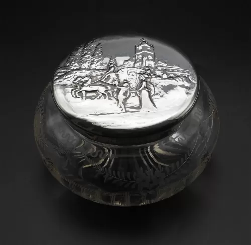 Beautiful Edwardian Silver Lidded Bowl