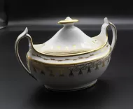 Early 19th Century Porcelain Sugar Bowl & Lid