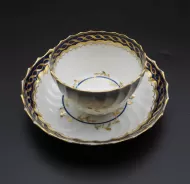18th Century Worcester Tea Bowl & Saucer