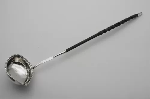 18th Century Silver Toddy Ladle