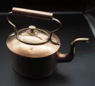 Early Victorian Copper Kettle. London Made. 