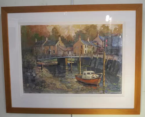 Watercolour of Lower Largo by Jenny Holland