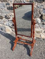 Fine Quality Georgian Mahogany Cheval Mirror