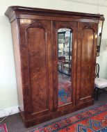 Victorian Scottish Burr Walnut Wardrobe