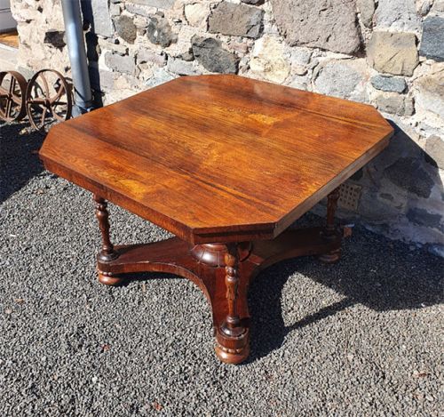 Unusual Regency Rosewood Centre Table