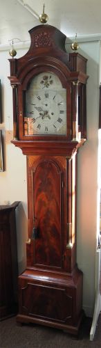 George 3rd 8 Day Mahogany Longcase Clock