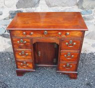 Small 18th Century Mahogany Kneehole Desk