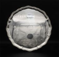 Superb Large 14" Diameter Silver Salvor