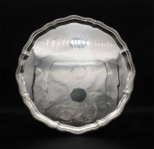 Superb Large 14" Diameter Silver Salvor