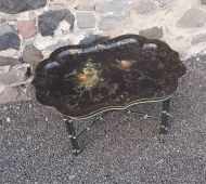 Regency Toleware Shaped Tray and Stand