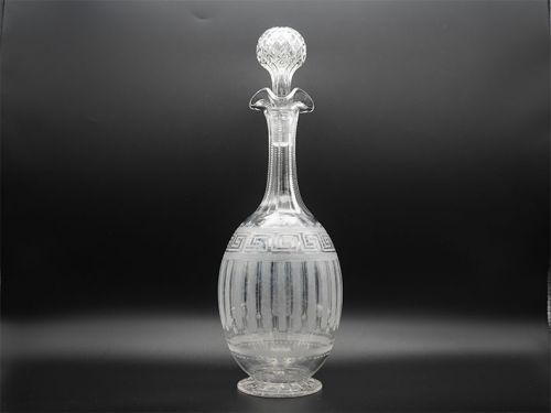 Stunning Large Victorian Cut Glass Decanter