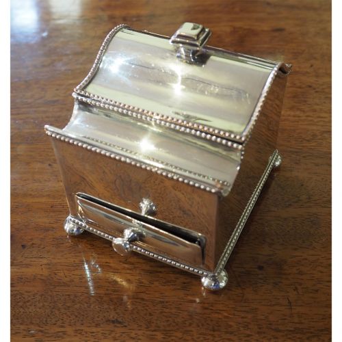 Fine Quality Silver Plated Desk / Ink Stand