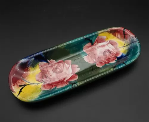 Good Scottish "Jazzy" Wemyss Pen Tray