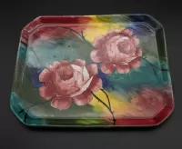 Fine "Jazzy" Wemyss Cabbage Roses Tray