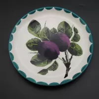 Good Scottish Wemyss Ware Plums Plate