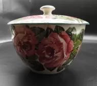 Rare Scottish Wemyss Roses Potpourri Pot