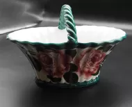 Early Scottish Wemyss Small Roses Basket