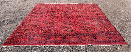 Super Large Afghan Hand Knotted Wool Carpet
