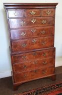 Early Georgian Walnut Chest on Chest